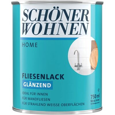SCHÖNER WOHNEN-Farbe Schöner Wohnen Home Fliesenlack Weiß glänzend 750 ml SCHÖNER WOHNEN-Farbe Schöner Wohnen Home Fliesenlack Weiß glänzend 750 ml