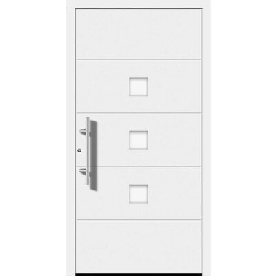 Splendoor Moderno Aluminium-Haustür Moderno M380/P 110 x 210 cm Weiß Anschlag Links Splendoor Moderno Aluminium-Haustür Moderno M380/P 110 x 210 cm Weiß Anschlag Links