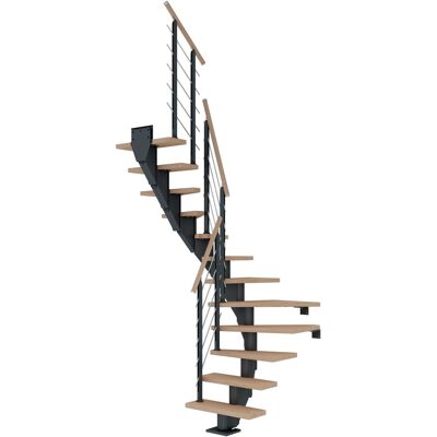 Dolle Mittelholmtr. Frankfurt Eiche Weiß Anthrazit GH 301 cm 1/2gew. 75 cm FSC® Dolle Mittelholmtr. Frankfurt Eiche Weiß Anthrazit GH 301 cm 1/2gew. 75 cm FSC®