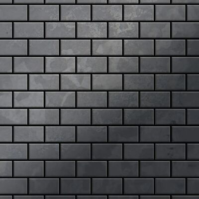 ALLOY Mosaik Fliese Massiv Metall Rohstahl Gewalzt Grau 1,6mm Stark House-rs 1 Paket mit 10 Matten 0,98 m2 Grau ALLOY Mosaik Fliese Massiv Metall Rohstahl Gewalzt Grau 1,6mm Stark House-rs 1 Paket mit 10 Matten 0,98 m2 Grau