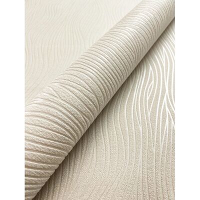 Newroom Vliestapete Rimeda Beige Wellen Streifen FSC® Newroom Vliestapete Rimeda Beige Wellen Streifen FSC®