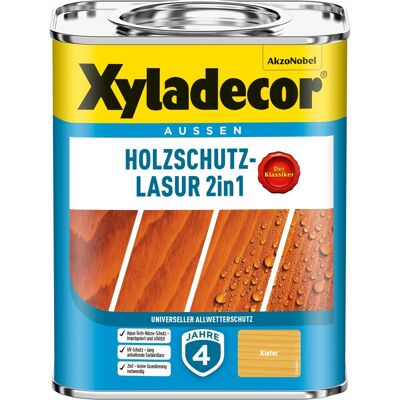 Xyladecor Holzschutz-Lasur 2in1 Kiefer matt 750 ml Xyladecor Holzschutz-Lasur 2in1 Kiefer matt 750 ml