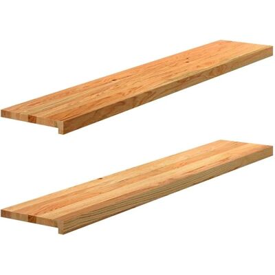 vidaXL Hellbraune 140x30x2 cm Massivholz Fensterbank - Fenstertyp vidaXL Hellbraune 140x30x2 cm Massivholz Fensterbank - Fenstertyp