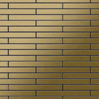 ALLOY Mosaik Fliese Massiv Metall Titan Gebürstet Gold 1,6mm Stark Avenue-ti-gb 1 Paket mit 10 Matten 0,74 m2 Gold ALLOY Mosaik Fliese Massiv Metall Titan Gebürstet Gold 1,6mm Stark Avenue-ti-gb 1 Paket mit 10 Matten 0,74 m2 Gold
