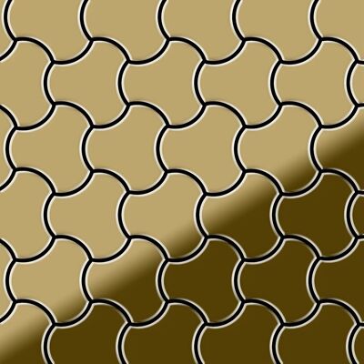 ALLOY Mosaik Fliese Massiv Metall Titan Hochglänzend Gold 1,6mm Stark Ubiquity-ti-gm 1 Paket mit 10 Matten 0,75 m2 Gold ALLOY Mosaik Fliese Massiv Metall Titan Hochglänzend Gold 1,6mm Stark Ubiquity-ti-gm 1 Paket mit 10 Matten 0,75 m2 Gold