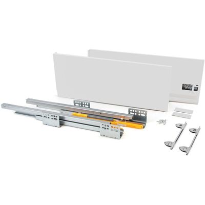 Emuca Außenschublade Concept 30 kg Höhe 185 mm Tiefe 350 mm Stahl Weiß Lackiert Emuca Außenschublade Concept 30 kg Höhe 185 mm Tiefe 350 mm Stahl Weiß Lackiert
