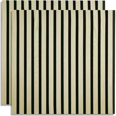 Homestyle4u Akustikpaneele Holz 60x60 cm 2er Set Creme Wandpaneele Beige 2702 Homestyle4u Akustikpaneele Holz 60x60 cm 2er Set Creme Wandpaneele Beige 2702