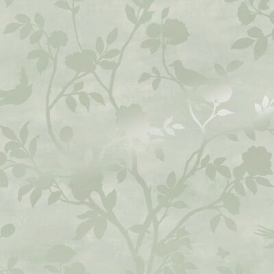 Laura Ashley Eglantine Silhouette Eau de Nil Tapete - Tapeten Laura Ashley Eglantine Silhouette Eau de Nil Tapete - Tapeten