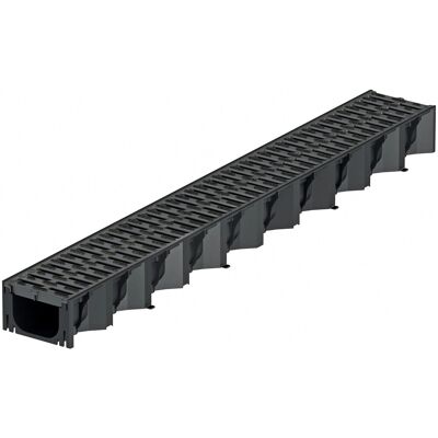 ACO Rinne Hexaline 2.0 Microgrip 1 m Kunststoff Schwarz ACO Rinne Hexaline 2.0 Microgrip 1 m Kunststoff Schwarz