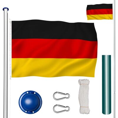 Tectake Aluminium Fahnenmast Wetterfest Mit Flagge 150 x 90 x 625 cm Deutschland Tectake Aluminium Fahnenmast Wetterfest Mit Flagge 150 x 90 x 625 cm Deutschland