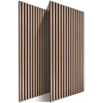 Relaxdays Akustikpaneele 2er Pack MDF Eiche Schallschluckend 120 cm x 60 cm x 2 cm 5,3 kg Relaxdays Akustikpaneele 2er Pack MDF Eiche Schallschluckend 120 cm x 60 cm x 2 cm 5,3 kg