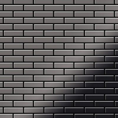 ALLOY Mosaik Fliese Massiv Metall Titan Hochglänzend Dunkelgrau 1,6mm Stark Pk-ti-sm 1 Paket mit 10 Matten 0,88 m2 Grau ALLOY Mosaik Fliese Massiv Metall Titan Hochglänzend Dunkelgrau 1,6mm Stark Pk-ti-sm 1 Paket mit 10 Matten 0,88 m2 Grau