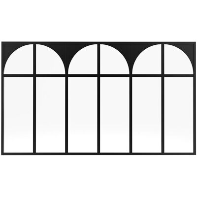Vente-unique Glaswand Arcadea Schwarz 180 cm Vente-unique Glaswand Arcadea Schwarz 180 cm