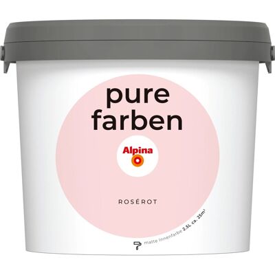 Alpina Wandfarbe Pure Farben Rosérot 2,5, Alpina Wandfarbe Pure Farben Rosérot 2,5,