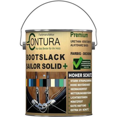 Contura Bootslack Farbig Yacht Buntlack Metall Holz GFK Boot Glänzend 2,5 Liter Rot RAL 3000 Analog Contura Bootslack Farbig Yacht Buntlack Metall Holz GFK Boot Glänzend 2,5 Liter Rot RAL 3000 Analog