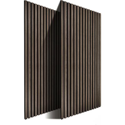 Relaxdays Akustikpaneele 2er Pack MDF Eiche Dunkel Schallschluckend 120 cm x 60 cm x 2 cm 5,3 kg Relaxdays Akustikpaneele 2er Pack MDF Eiche Dunkel Schallschluckend 120 cm x 60 cm x 2 cm 5,3 kg
