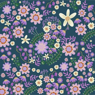 KOMAR Disney Minnie Mouse Gardening Club Blue Tapete - Tapeten KOMAR Disney Minnie Mouse Gardening Club Blue Tapete - Tapeten