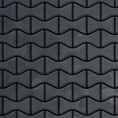 ALLOY Mosaik Fliese Massiv Metall Rohstahl Gewalzt Grau 1,6mm Stark Kismet-rs 1 Paket mit 10 Matten 0,86 m2 Grau ALLOY Mosaik Fliese Massiv Metall Rohstahl Gewalzt Grau 1,6mm Stark Kismet-rs 1 Paket mit 10 Matten 0,86 m2 Grau