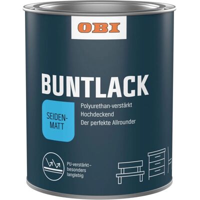 OBI PU Buntlack Enzianblau seidenmatt 750 ml OBI PU Buntlack Enzianblau seidenmatt 750 ml