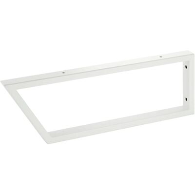 SOTECH 1 x Waschtischkonsole TWK450 450 x 150 mm Stahl Weiß Matt Vorderseite 60 Grad Abgeschrägt SOTECH 1 x Waschtischkonsole TWK450 450 x 150 mm Stahl Weiß Matt Vorderseite 60 Grad Abgeschrägt