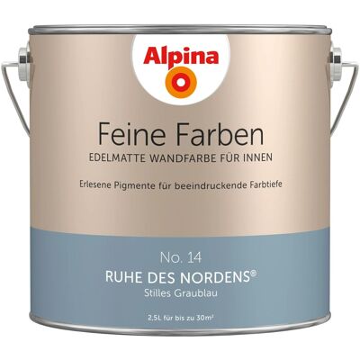 Alpina Hochwertige Innenwandfarbe - Ruhe des Nordens - Blau - 2,5L Alpina Hochwertige Innenwandfarbe - Ruhe des Nordens - Blau - 2,5L