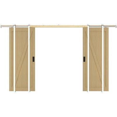 Vente-unique Schiebetür Balerma Naturfarben Hell 63 cm Vente-unique Schiebetür Balerma Naturfarben Hell 63 cm