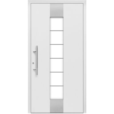 Splendoor Moderno Aluminium-Haustür Moderno M310/P 110 x 210 cm Weiß Anschlag Links Splendoor Moderno Aluminium-Haustür Moderno M310/P 110 x 210 cm Weiß Anschlag Links