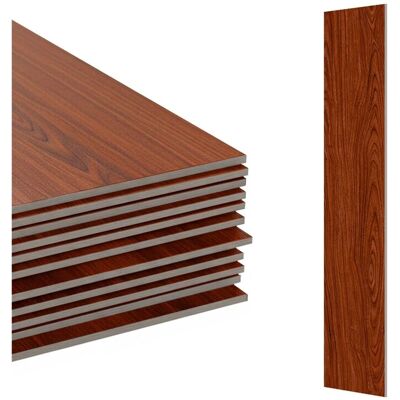 Relaxdays PVC-Bodenbelag PVC Rotbraun Holzoptik Selbstklebend Wasserfest Rutschhemmend Schalldämmend 2,5 m² 18 Stk. 91 cm x 15 cm x 1,8 mm Relaxdays PVC-Bodenbelag PVC Rotbraun Holzoptik Selbstklebend Wasserfest Rutschhemmend Schalldämmend 2,5 m² 18 Stk. 91 cm x 15 cm x 1,8 mm