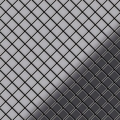 ALLOY Mosaik Fliese Massiv Metall Edelstahl Marine Hochglanz Grau Diamond-s-s-mm 1 Paket mit 10 Matten 0,91 m2 Grau ALLOY Mosaik Fliese Massiv Metall Edelstahl Marine Hochglanz Grau Diamond-s-s-mm 1 Paket mit 10 Matten 0,91 m2 Grau
