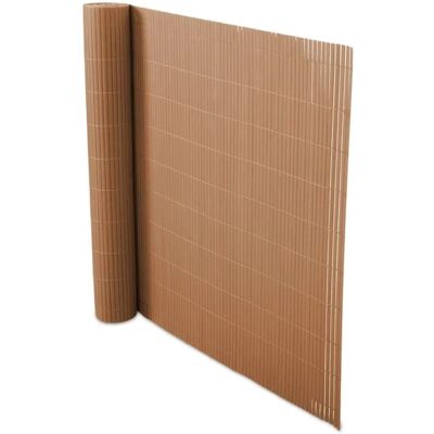 KARAT PVC Sichtschutzzaun Blickdicht für Garten und Balkon Braun 150 x 300 cm KARAT PVC Sichtschutzzaun Blickdicht für Garten und Balkon Braun 150 x 300 cm