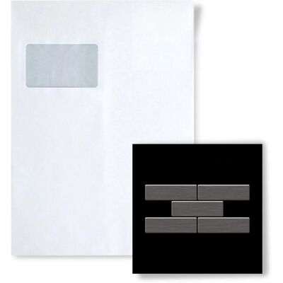ALLOY Mosaik MUSTER S-PK-Ti-SB PK Titan Smoke Gebürstet ALLOY Mosaik MUSTER S-PK-Ti-SB PK Titan Smoke Gebürstet