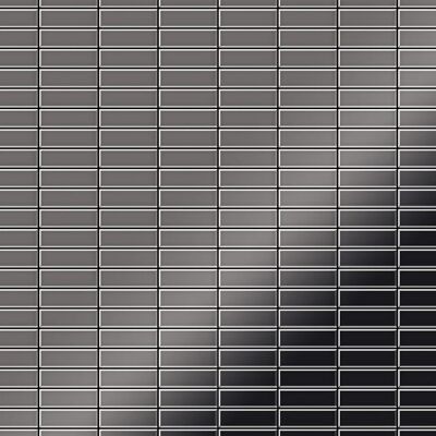 ALLOY Mosaik Fliese Massiv Metall Titan Hochglanz Dunkelgrau 1,6mm Cabin-ti-sm 1 Paket mit 10 Matten 1,01 m2 Grau ALLOY Mosaik Fliese Massiv Metall Titan Hochglanz Dunkelgrau 1,6mm Cabin-ti-sm 1 Paket mit 10 Matten 1,01 m2 Grau