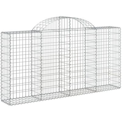 vidaXL Bogen-Gabionen Korb Stein Korb - Gartensperre vidaXL Bogen-Gabionen Korb Stein Korb - Gartensperre