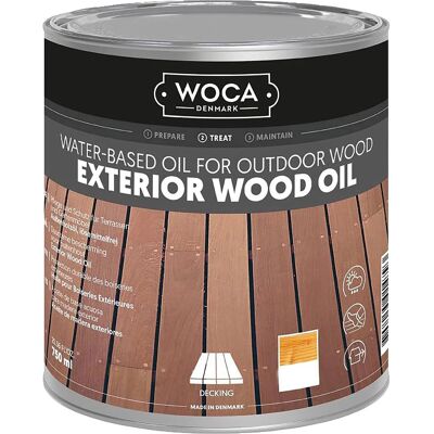 Woca Exterior Holzpflegeöl mit UV-Schutz Holzöl für Außen 0,75, Natur Woca Exterior Holzpflegeöl mit UV-Schutz Holzöl für Außen 0,75, Natur
