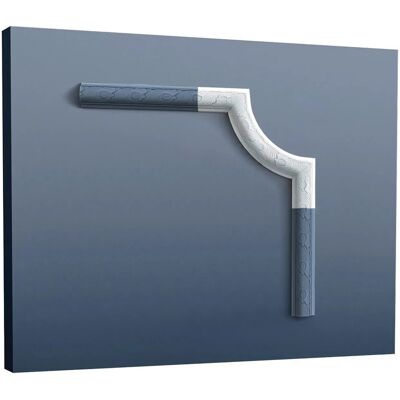 ORAC DECOR P101A LUXXUS Eckstück Dekorelement Rahmen-Profil für Wandleiste P1020, 24,5 cm x 2,4 cm x 24,5 cm Weiß ORAC DECOR P101A LUXXUS Eckstück Dekorelement Rahmen-Profil für Wandleiste P1020, 24,5 cm x 2,4 cm x 24,5 cm Weiß