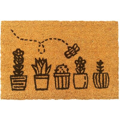 Relaxdays Fußmatte Kokosfaser PVC Natur Rutschfest Witterungsbeständig 60 cm x 40 cm x 1,5 cm 1,9 kg Relaxdays Fußmatte Kokosfaser PVC Natur Rutschfest Witterungsbeständig 60 cm x 40 cm x 1,5 cm 1,9 kg