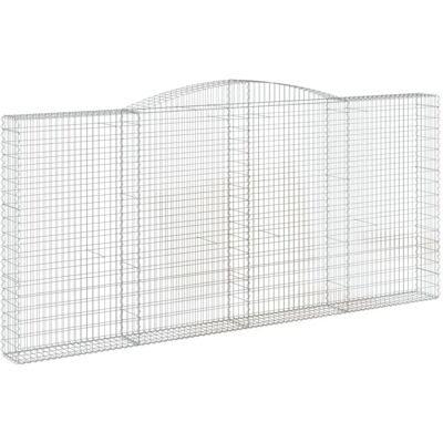 vidaXL Bogenförmige Gabionen 9 Stück - Gartendekor vidaXL Bogenförmige Gabionen 9 Stück - Gartendekor