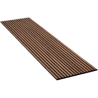 Denpanels Akustikpaneel Wandverkleidung Walnuss Geölt MDF und Akustikfilz Schwarz 240 cm Denpanels Akustikpaneel Wandverkleidung Walnuss Geölt MDF und Akustikfilz Schwarz 240 cm