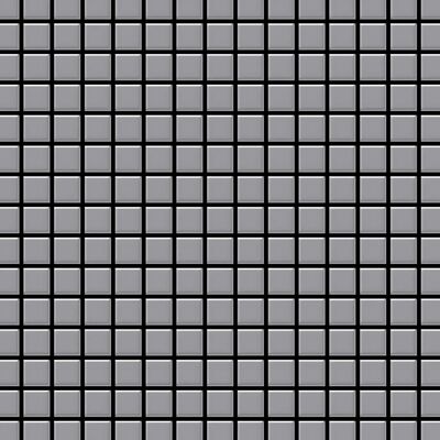 ALLOY Mosaik Fliese Massiv Metall Edelstahl Matt Grau 1,6mm Stark Mosaic-s-s-ma 1 Paket mit 10 Matten 1,04 m2 Grau ALLOY Mosaik Fliese Massiv Metall Edelstahl Matt Grau 1,6mm Stark Mosaic-s-s-ma 1 Paket mit 10 Matten 1,04 m2 Grau