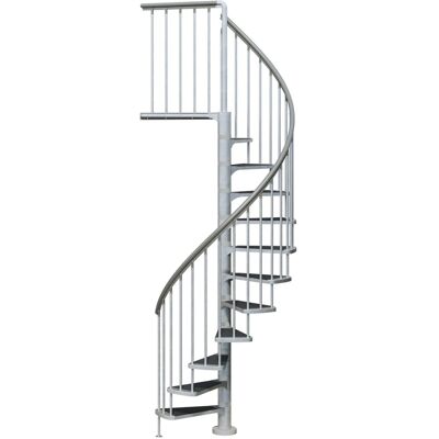 DOLLE Gardenspin - 11 Stufen, Grau, Ø125cm - Außentreppe DOLLE Gardenspin - 11 Stufen, Grau, Ø125cm - Außentreppe