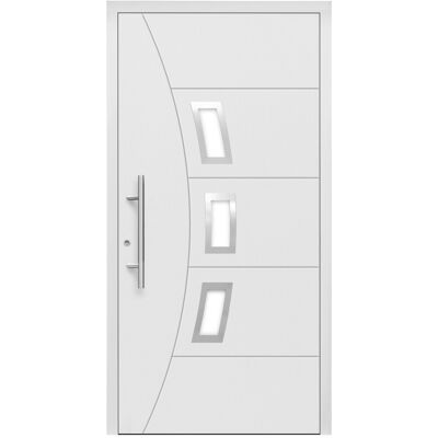 Splendoor Moderno Aluminium-Haustür Moderno M320/P 110 x 210 cm Weiß Anschlag Links Splendoor Moderno Aluminium-Haustür Moderno M320/P 110 x 210 cm Weiß Anschlag Links