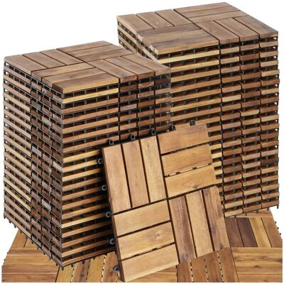 Tectake Terrassenfliesen Tabula Verschieden Große Sets Im Klicksystem Massives Akazienholz Geschliffen 40Er Set 31 x 31 x 2 20 cm Braun Tectake Terrassenfliesen Tabula Verschieden Große Sets Im Klicksystem Massives Akazienholz Geschliffen 40Er Set 31 x 31 x 2 20 cm Braun