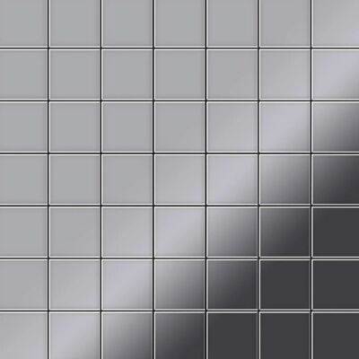 ALLOY Mosaik Fliese Massiv Metall Edelstahl Hochglänzend Grau 1,6mm Stark Attica-s-s-m 1 Paket mit 10 Matten 0,85 m2 Grau ALLOY Mosaik Fliese Massiv Metall Edelstahl Hochglänzend Grau 1,6mm Stark Attica-s-s-m 1 Paket mit 10 Matten 0,85 m2 Grau