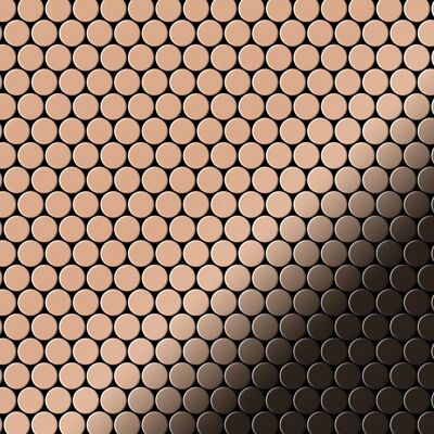 ALLOY Mosaik Fliese Massiv Metall Kupfer Gewalzt Kupfer 1,6mm Stark Penny-cm 1 Paket mit 10 Matten 0,88 m2 Kupfer ALLOY Mosaik Fliese Massiv Metall Kupfer Gewalzt Kupfer 1,6mm Stark Penny-cm 1 Paket mit 10 Matten 0,88 m2 Kupfer