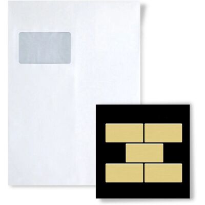 ALLOY Mosaik MUSTER S-House-BM House Messing Gewalzt ALLOY Mosaik MUSTER S-House-BM House Messing Gewalzt