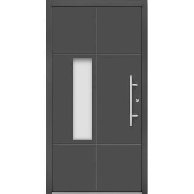 Splendoor Moderno Aluminium-Haustür Moderno M490/P 110 cm x 210 cm Anthrazit Metallic Anschlag R Splendoor Moderno Aluminium-Haustür Moderno M490/P 110 cm x 210 cm Anthrazit Metallic Anschlag R