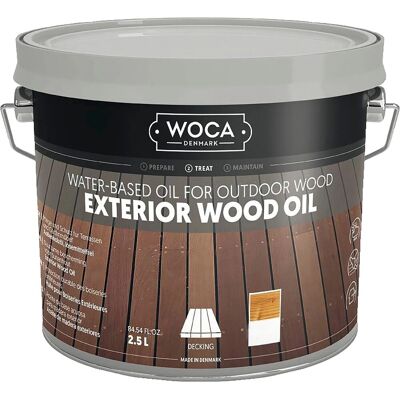 Woca Exterior Holzpflegeöl mit UV-Schutz Holzöl für Außen 2,5, Schwarz Woca Exterior Holzpflegeöl mit UV-Schutz Holzöl für Außen 2,5, Schwarz