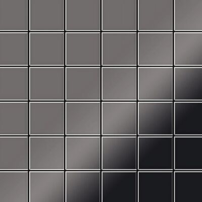 ALLOY Mosaik Fliese Massiv Metall Titan Hochglanz Dunkelgrau 1,6mm Cinquanta-ti-sm 1 Paket mit 10 Matten 0,94 m2 Grau ALLOY Mosaik Fliese Massiv Metall Titan Hochglanz Dunkelgrau 1,6mm Cinquanta-ti-sm 1 Paket mit 10 Matten 0,94 m2 Grau
