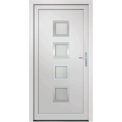 vidaXL Weiße PVC Haustür - Haustür vidaXL Weiße PVC Haustür - Haustür