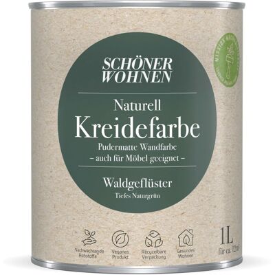 Schöner Wohnen Kreidefarbe Naturell Waldgeflüster 1, Schöner Wohnen Kreidefarbe Naturell Waldgeflüster 1,